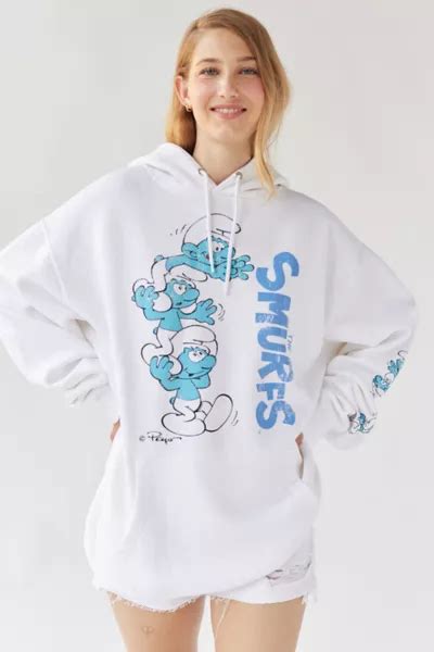 The Smurfs Hoodie Sweatshirt Urban Outfitters