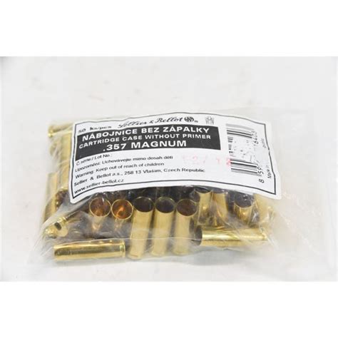 50 Pieces Sellier And Bellot 357 Magnum New Brass No Primer