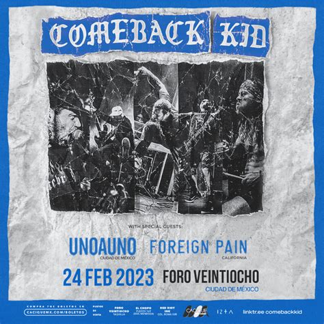 El Hardcore Punk De Comeback Kid Regresa A M Xico Puro Rock Puro