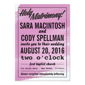 Holy Matrimony Invitations & Announcements | Zazzle