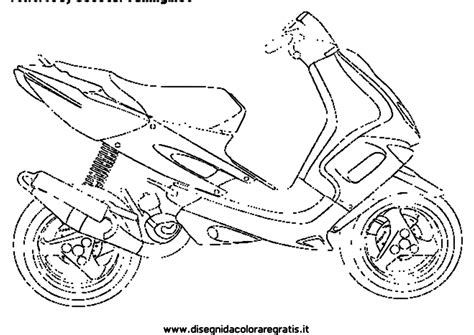 Coloriage Scooter Transport Dessin Colorier Coloriages