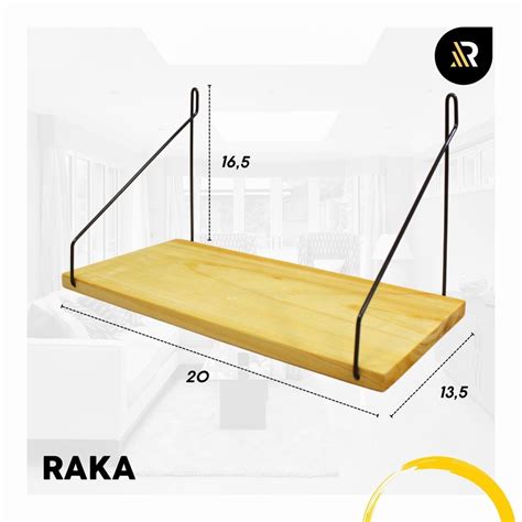 Jual Raka Rak Ambalan Kayu Dinding Tempel Dengan Bahan Kayu Jati