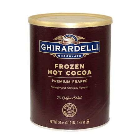 Ghirardelli Ghirardelli Frozen Hot Cocoa Frappe Lbs Can Pk Zoro