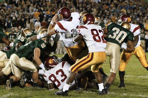 Notre Dame Vs USC Memories 2005 One Foot Down