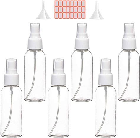 Amazon Zoizocp Spray Bottles 2oz 50ml Clear Empty Fine Mist