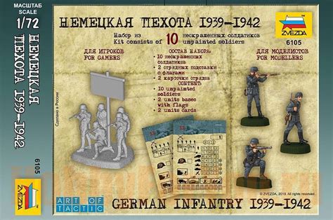 Zvezda German Infantry Scale Figures