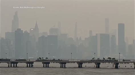 Canadian Wildfire Smoke Updates New York City Engulfed In Haze Youtube