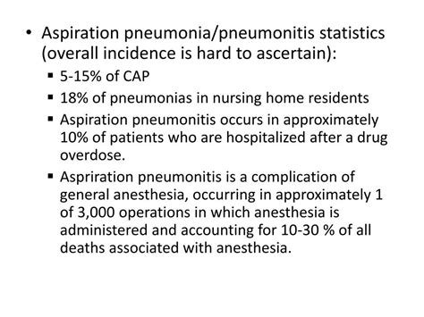 Ppt Aspiration Pneumonia Pneumonitis Treatment Powerpoint