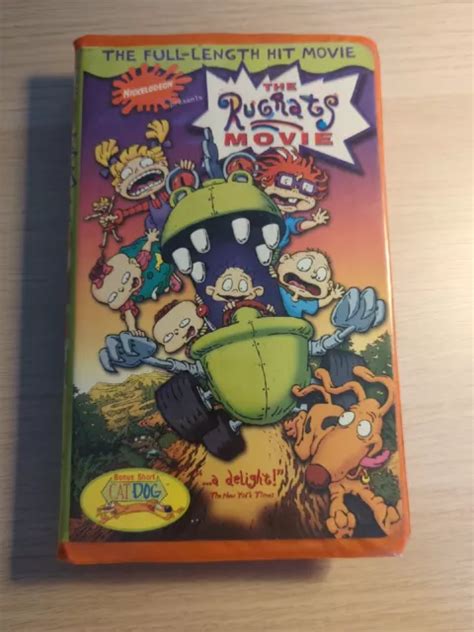 The Rugrats Movie Vhs Nickelodeon Orange Tape Clamshell Case