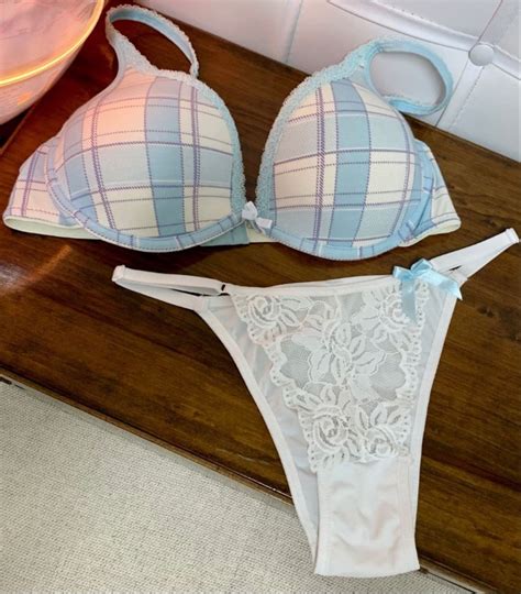 Kit Calcinha E Suti Azul Lingerie Feminina Lutestil Nunca Usado Enjoei