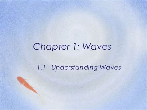 Waves Igcse Physics