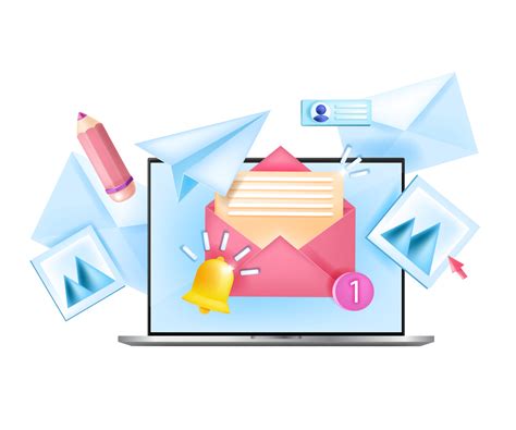 Subscribe To Monthly Newsletter Vector Internet Business Isolated