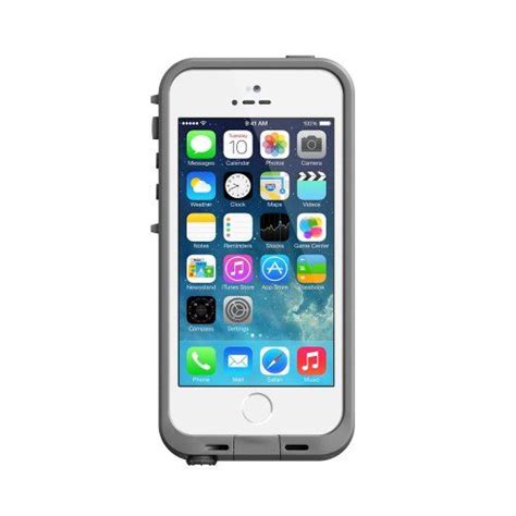 Lifeproof Iphone 5s Fre Case White Gray Carrying Case Retail Packaging White Gray Iphone