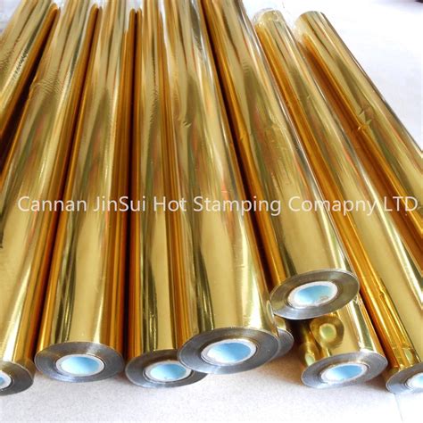 Hot Stamping Foil For Invitation Card Gold Foil For Cardboard Holographic Metallic Foil Hot