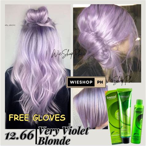 Bremod Very Violet Blonde Hair Color With Oxidizer Shopee Philippines