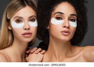 Multicultural Women Naked Shoulders Eye Patches Stock Photo 2090118355 Shutterstock