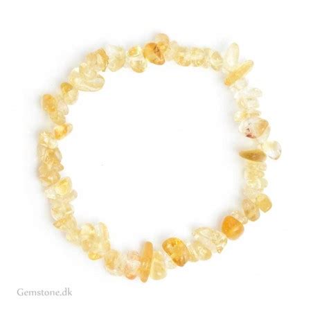 Citrin armbånd krystal ædelsten Natural Citrine Quartz Bracelet