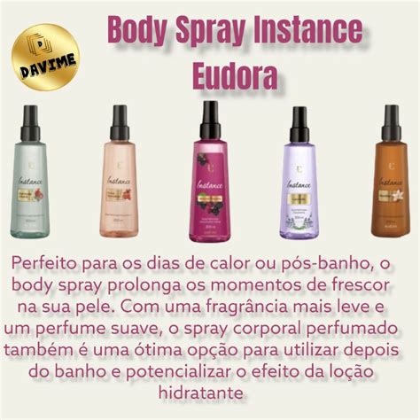 Body Spray Instance Eudora Ml Shopee Brasil