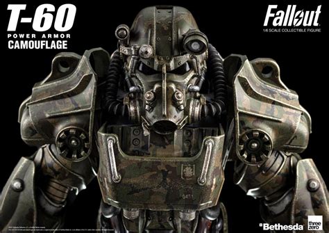 Fallout T 60 Power Armor Camouflage 1 6 Scale Figure