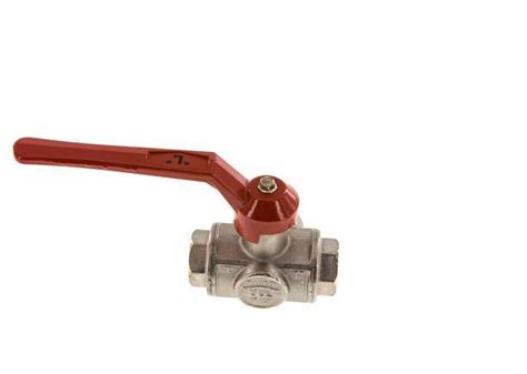 G1 2 3 Way L Port Ball Valve Brass Ptfe Nbr 50 Bar Bl3bm