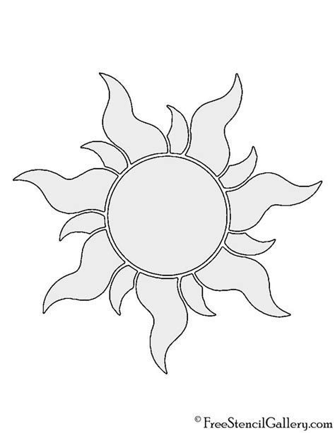 Sun Stencil Printable