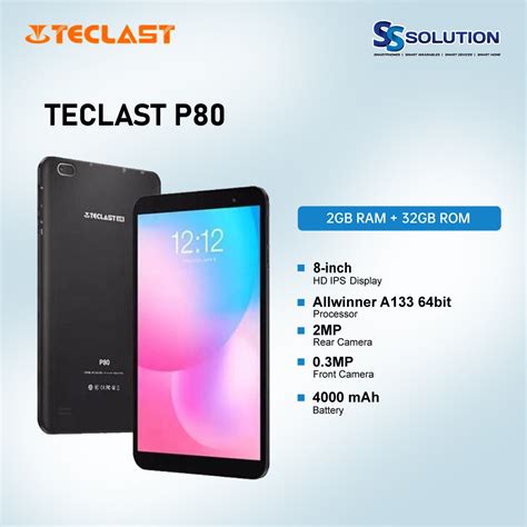 Teclast P80 2GB RAM 32GB ROM 8 Inch HD IPS Display 6mm Narrow