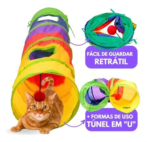 Brinquedo Interativo Pets Túnel Labirinto Para Gatos MercadoLivre