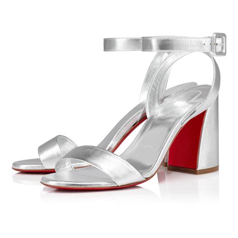 Miss Sabina Mm Strappy Sandals Leather Silver Women