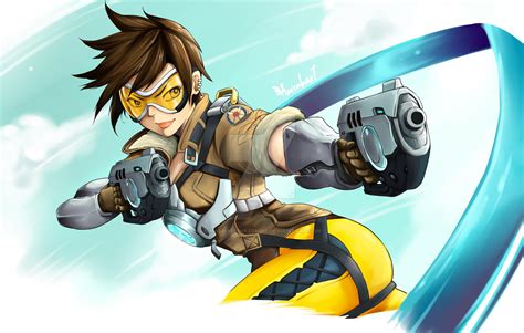 Overwatch Tracer Fanart By Massivepinkzombie On Deviantart