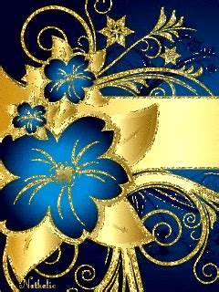 Blue flowers GIF - Download & Share on PHONEKY