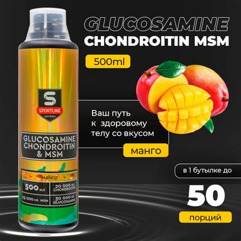 Глюкозамин-хондроитин концентрат с МСМ SportLine Nutrition Glucosamine ...
