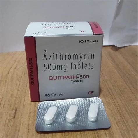 Azithromycin 500 Mg Tablets Packaging Size 10x20 At Rs 720strip Of 3