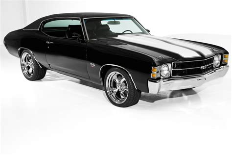 1971 Chevrolet Chevelle Triple Black 454 4 Spd Ac