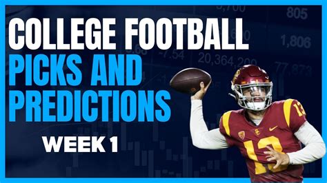 College Football Week 1 Picks Predictions And Best Bets Youtube