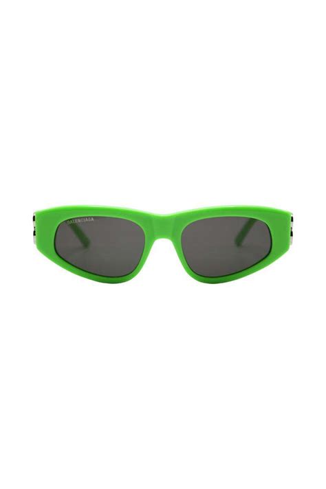 Buy Balenciaga Dynasty D Frame Sunglasses Green At 33 Off Editorialist