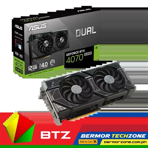 ASUS Dual GeForce RTX 4070 SUPER 12GB OC GDDR6X Graphics Card | Bermor ...