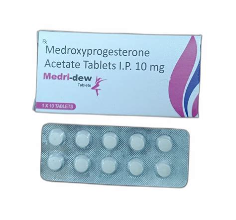 10mg Medroxyprogesterone Acetate Tablets Ip At Rs 625strip Gotri