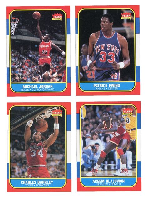 1986 Fleer Basketball Complete Set