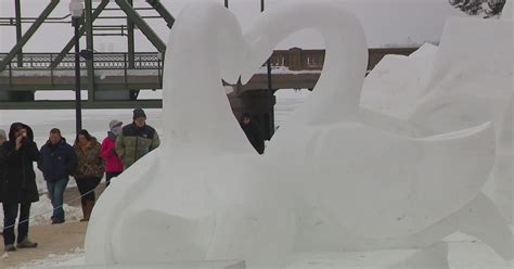 Snow Sculptures Bring Energy Creativity To Downtown Stillwater CBS