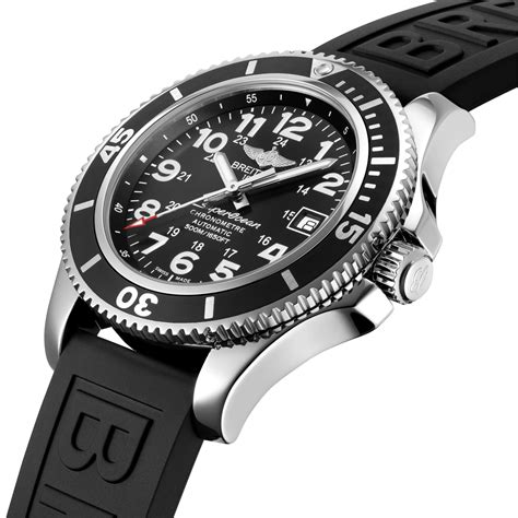 Superocean II 42 Stainless steel - Black A17365C91B1S1 | Breitling US