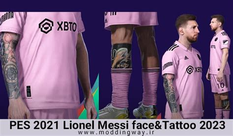 فیس Lionel Messi تبدیلی از Efootball 2024 برای Pes 2021 مودینگ وی