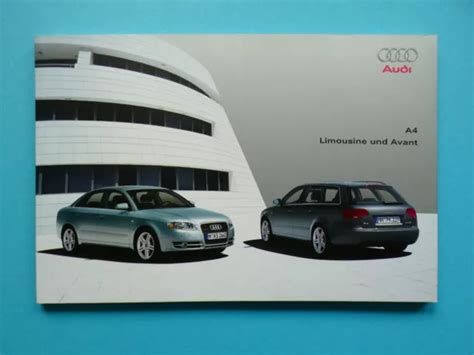 Prospekt Katalog Brochure Audi A B Limousine Und Avant