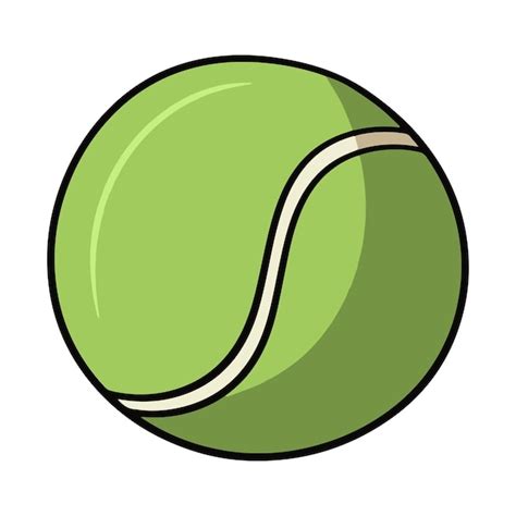 Helle Tennisball Hundespielzeug Cartoon Vektorillustration Premium Vektor