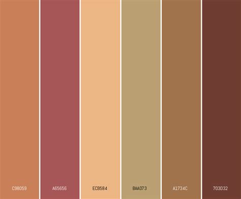 Brown Earthy Pastels Pastel Color Palettes