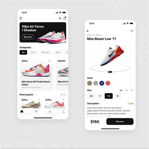 Nike App - Mobile Apps Design BY Smile Cat 391712 - Designhill