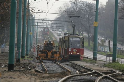 Uwaga remont torowiska na trasie Katowice Chorzów ZDJĘCIA W