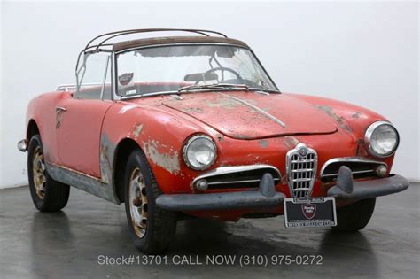 Alfa Romeo Giulietta Spider Is Listed For Sale On Classicdigest In