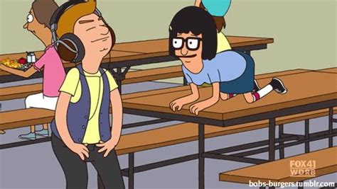 Bobs Burgers Show Dancing Missed Kiss Animated Bobs Burgers  Tina And Jimmy Jr