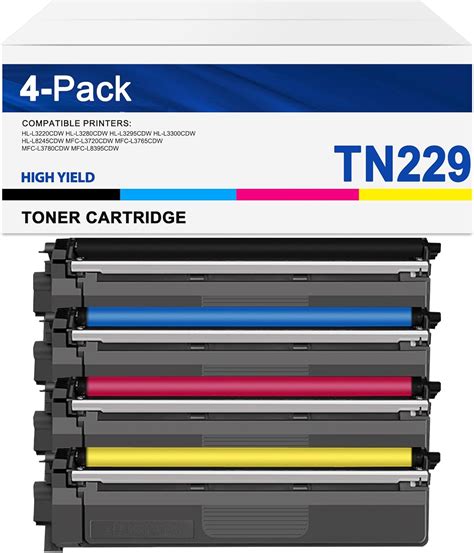 Amazon Standard Yield Tn Toner Cartridges Pack Black Cyan