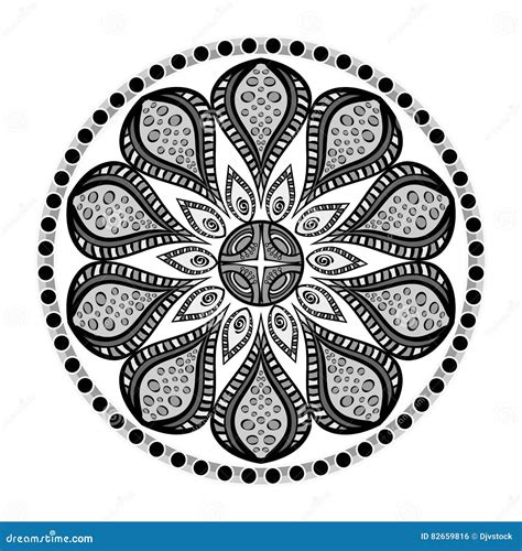 Mandala Oriental Symbol Stock Illustration Illustration Of Abstraction